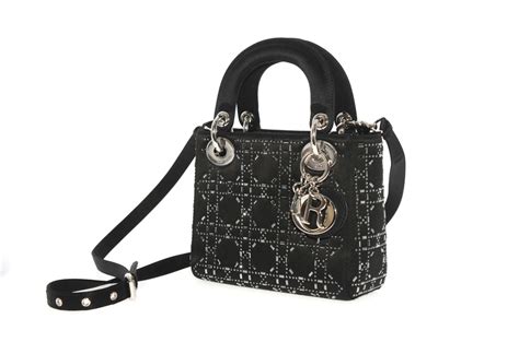 christian dior handbag black|christian dior mini cannage.